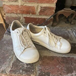 Birkenstock White Leather Women's Sneakers (bend low)
